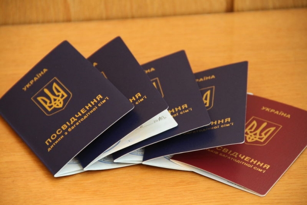 Уряд упорядкував перелік документів, які подають батьки багатодітних сімей для отримання посвідчення, що підтверджує їхній статус