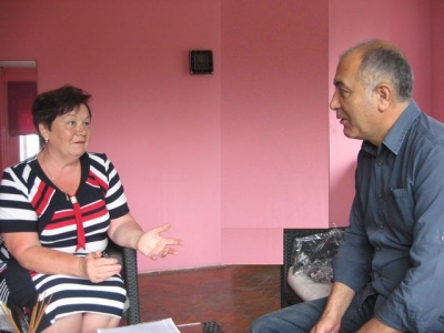 Провідний фахівець Луцького районного  центру зайнятості Т.Проць відвідала приватного підприємця Діріка Хайдара